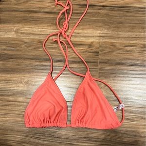 Coral bathing suit top
